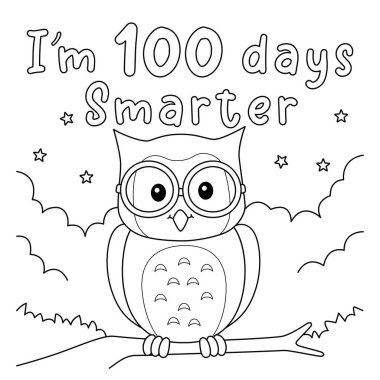 Okulun akıllı baykuşunun 100. günü için sevimli ve komik bir renk sayfası. Çocuklar için saatlerce boyama eğlencesi sağlıyor. Renk, bu sayfa çok kolay. Küçük çocuklar ve yeni yürümeye başlayanlar için uygun..