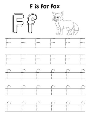 Bir Tilki 'nin sevimli ve komik bir iz sürme sayfası. Çocuklara saatlerce eğlence takibi sağlıyor. Takip etmek için, bu sayfa çok kolay. Küçük çocuklar ve yeni yürümeye başlayanlar için uygun..