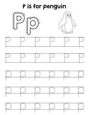 Bir Penguen 'in sevimli ve komik bir iz sürme sayfası. Çocuklara saatlerce eğlence takibi sağlıyor. Takip etmek için, bu sayfa çok kolay. Küçük çocuklar ve yeni yürümeye başlayanlar için uygun..