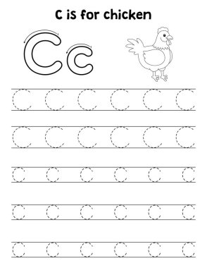 Bir tavuğun sevimli ve komik bir iz sürme sayfası. Çocuklara saatlerce eğlence takibi sağlıyor. Takip etmek için, bu sayfa çok kolay. Küçük çocuklar ve yeni yürümeye başlayanlar için uygun..