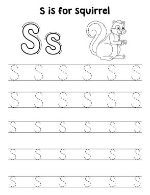 Bir sincabın sevimli ve komik bir iz sürme sayfası. Çocuklara saatlerce eğlence takibi sağlıyor. Takip etmek için, bu sayfa çok kolay. Küçük çocuklar ve yeni yürümeye başlayanlar için uygun..