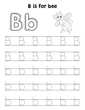 Bir Arı 'nın sevimli ve komik bir iz sürme sayfası. Çocuklara saatlerce eğlence takibi sağlıyor. Takip etmek için, bu sayfa çok kolay. Küçük çocuklar ve yeni yürümeye başlayanlar için uygun..