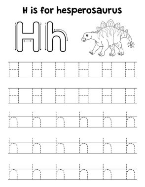 Bir Hesperosaurus 'un sevimli ve komik bir iz sürme sayfası. Çocuklara saatlerce eğlence takibi sağlıyor. Takip etmek için, bu sayfa çok kolay. Küçük çocuklar ve yeni yürümeye başlayanlar için uygun..