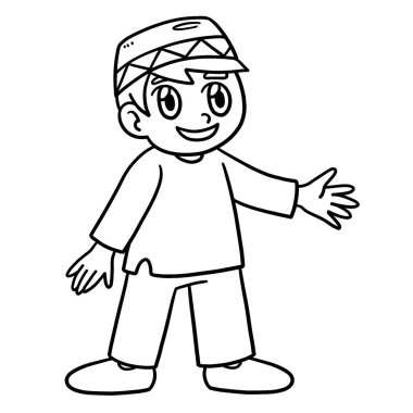 Ramazan Mutlu Müslüman Çocuk 'un şirin ve komik renkli sayfası. Çocuklar için saatlerce boyama eğlencesi sağlıyor. Renk, bu sayfa çok kolay. Küçük çocuklar ve yeni yürümeye başlayanlar için uygun..