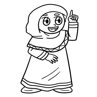 Ramazan Müslüman bir kızın şirin ve komik renkli sayfası. Çocuklar için saatlerce boyama eğlencesi sağlıyor. Renk, bu sayfa çok kolay. Küçük çocuklar ve yeni yürümeye başlayanlar için uygun..