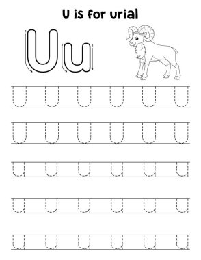 Bir Urial 'in sevimli ve komik bir iz sürme sayfası. Çocuklara saatlerce eğlence takibi sağlıyor. Takip etmek için, bu sayfa çok kolay. Küçük çocuklar ve yeni yürümeye başlayanlar için uygun..