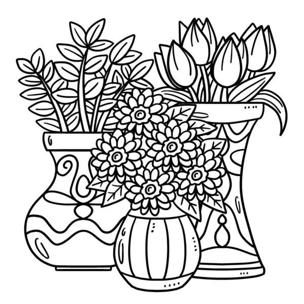 Saksı çiçeklerinin sevimli ve komik renkli sayfası. Çocuklar için saatlerce boyama eğlencesi sağlıyor. Renklendirmek için, bu sayfa çok kolaydır. Küçük çocuklar ve yeni yürümeye başlayanlar için uygun.. 