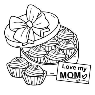 Bir kutu çikolatanın şirin ve komik renkli sayfası. Çocuklar için saatlerce boyama eğlencesi sağlıyor. Renk, bu sayfa çok kolay. Küçük çocuklar ve yeni yürümeye başlayanlar için uygun..