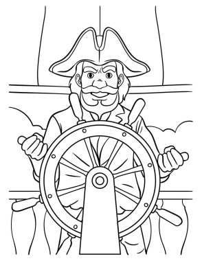 Miğferdeki Korsan 'ın şirin ve komik renkli bir sayfası çocuklara saatlerce boyama eğlencesi sağlıyor. Renk, bu sayfa çok kolay. Küçük çocuklar ve yeni yürümeye başlayanlar için uygun..