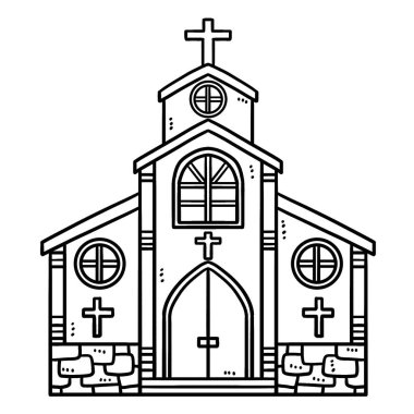 Hıristiyan kilisesinin sevimli ve komik renkli sayfası. Çocuklar için saatlerce boyama eğlencesi sağlıyor. Renk, bu sayfa çok kolay. Küçük çocuklar ve yeni yürümeye başlayanlar için uygun..