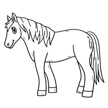 Anne At 'ın sevimli ve komik renkli bir sayfası. Çocuklar için saatlerce boyama eğlencesi sağlıyor. Renk, bu sayfa çok kolay. Küçük çocuklar ve yeni yürümeye başlayanlar için uygun..