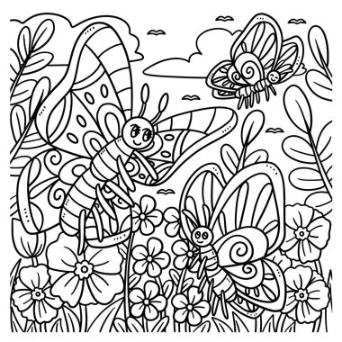 Anne Kelebek ve Bebek Kelebek 'in sevimli ve komik renkli bir sayfası. Çocuklar için saatlerce boyama eğlencesi sağlıyor. Renk, bu sayfa çok kolay. Küçük çocuklar ve yeni yürümeye başlayanlar için uygun..