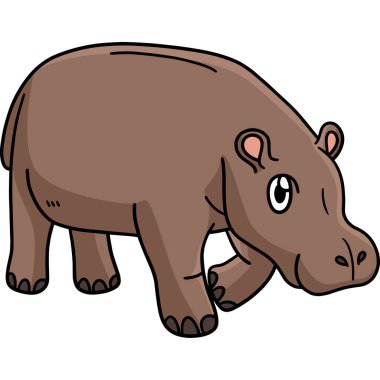 Bu karikatür parçası bir su aygırı çizimini gösteriyor.