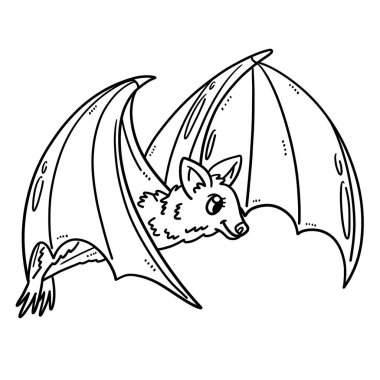 A cute and funny coloring page of a Mother Bat Provides hours of coloring fun for children. Color, this page is very easy. Suitable for little kids and toddlers.