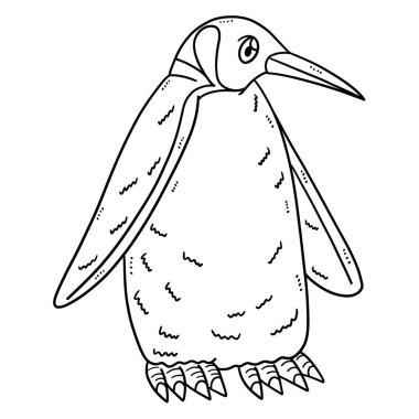 A cute and funny coloring page of a Mother Penguin. Provides hours of coloring fun for children. Color, this page is very easy. Suitable for little kids and toddlers.