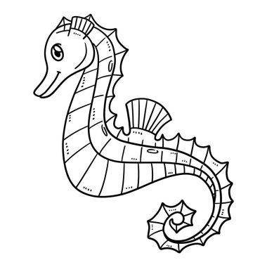 A cute and funny coloring page of a Mother Seahorse. Provides hours of coloring fun for children. Color, this page is very easy. Suitable for little kids and toddlers.