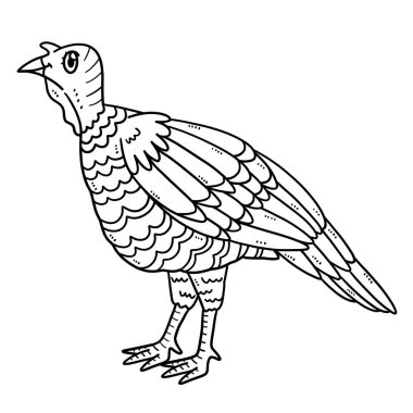 A cute and funny coloring page of a Mother Turkey. Provides hours of coloring fun for children. Color, this page is very easy. Suitable for little kids and toddlers.