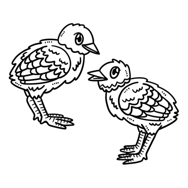 Cute Funny Coloring Page Baby Turkey Provides Hours Coloring Fun — Image vectorielle
