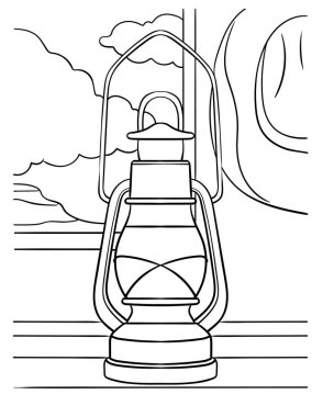 A cute and funny coloring page of a Lantern. Provides hours of coloring fun for children. Color, this page is very easy. Suitable for little kids and toddlers.