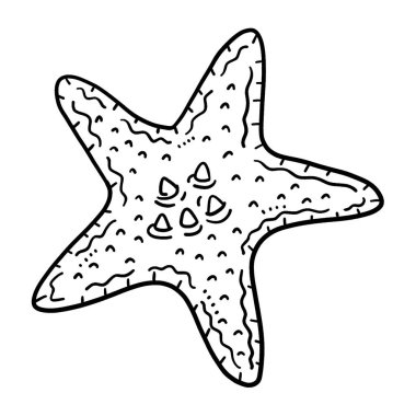 A cute and funny coloring page of Starfish. Provides hours of coloring fun for children. Color, this page is very easy. Suitable for little kids and toddlers.