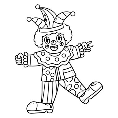 A cute and funny coloring page for a birthday clown. Provides hours of coloring fun for children. Color, this page is very easy. Suitable for little kids and toddlers.