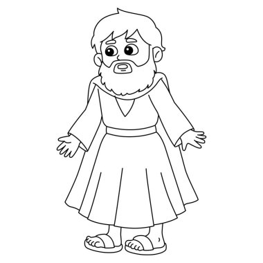 Musa 'nın sevimli ve komik renkli bir sayfası. Çocuklar için saatlerce boyama eğlencesi sağlıyor. Renk, bu sayfa çok kolay. Küçük çocuklar ve yeni yürümeye başlayanlar için uygun..