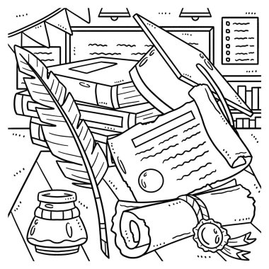 Mezuniyet şapkası, tüy kalem ve diplomanın sevimli ve komik renkli bir sayfası. Çocuklar için saatlerce boyama eğlencesi sağlıyor. Renk, bu sayfa çok kolay. Küçük çocuklar ve yeni yürümeye başlayanlar için uygun..