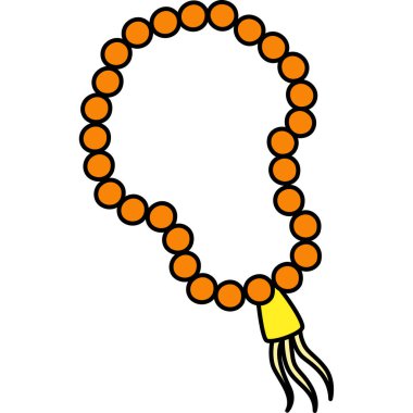 Bu karikatür, Ramazan 'da Müslümanların Boncuk Duası resimlerini gösteriyor..