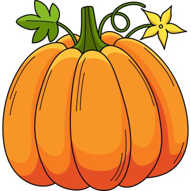 Bu karikatür parçası bir Balkabağı Sebze çizimi gösteriyor..