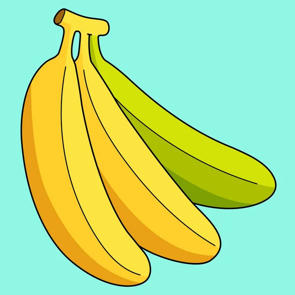 Tento Kreslený Kliparty Ukazuje Banán Ovoce Ilustrace — Stockový vektor