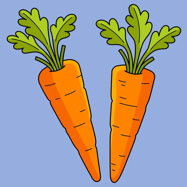 Этом Карикатурном Ролике Показана Иллюстрация Carrots Vehicle — стоковый вектор