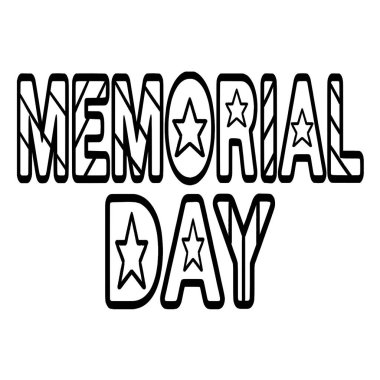 A cute and funny coloring page for Memorial Day. Provides hours of coloring fun for children. Color, this page is very easy. Suitable for little kids and toddlers.