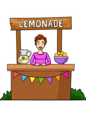 Bu karikatür klibinde bir Lemonade Juice illüstrasyonu var..