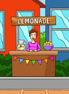 Bu karikatür klibinde bir Lemonade Juice illüstrasyonu var..