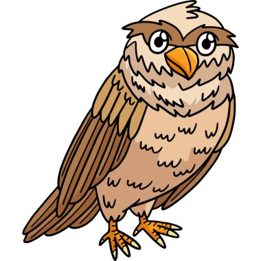 Bu karikatür bir baykuş çizimi gösterir.