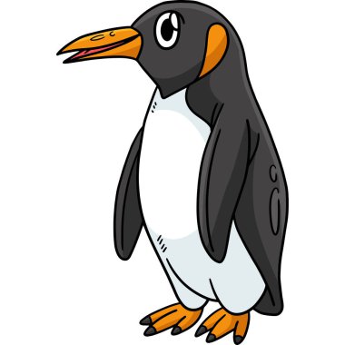 Bu karikatür bir penguen çizimini gösteriyor..