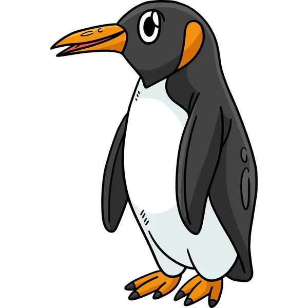 Rajzfilm Előfizető Mutat Egy Pingvin Illusztráció — Stock Vector