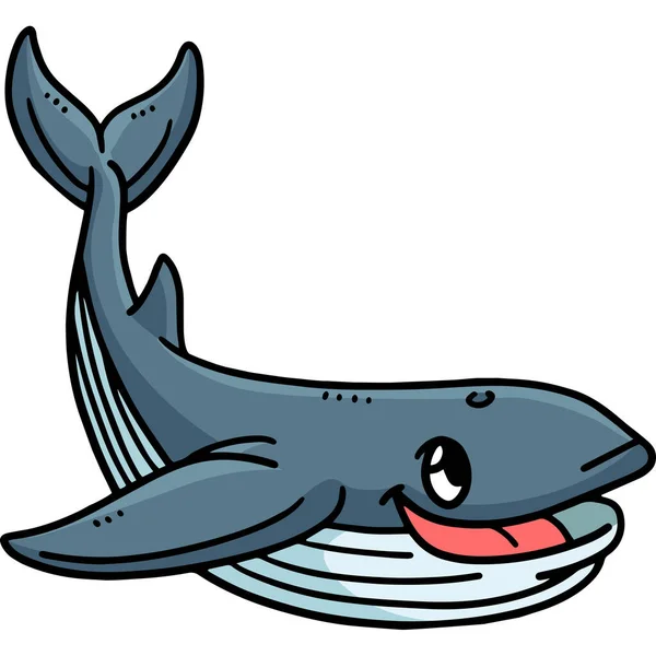 这个卡通片部分展示了一条母鲸鲨鱼的图解 — 图库矢量图片