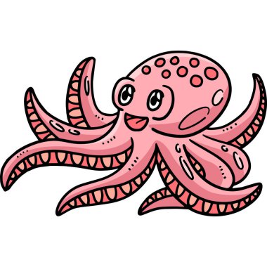 Bu karikatür parçası Bebek Ahtapot illüstrasyonunu gösteriyor.