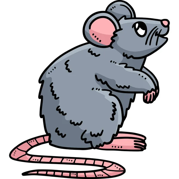 Dieser Cartoon Clip Zeigt Eine Baby Maus Illustration — Stockvektor