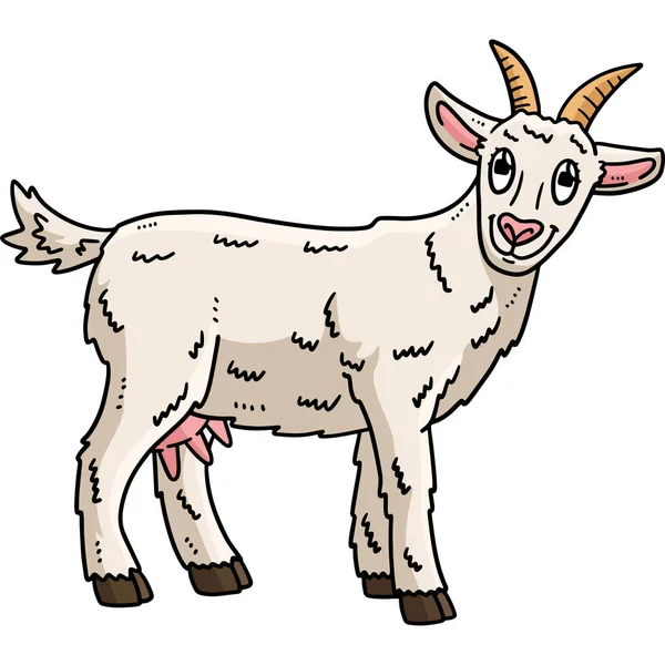 Иллюстрация Мультфильму Baby Goat — стоковый вектор
