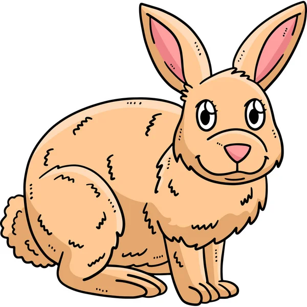 Αυτό Κλιπ Κινουμένων Σχεδίων Δείχνει Μια Εικόνα Mother Rabbit — Διανυσματικό Αρχείο