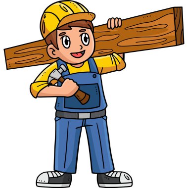 Bu karikatür, elinde bir Hollywood çizimi taşıyan bir marangozu gösteriyor..