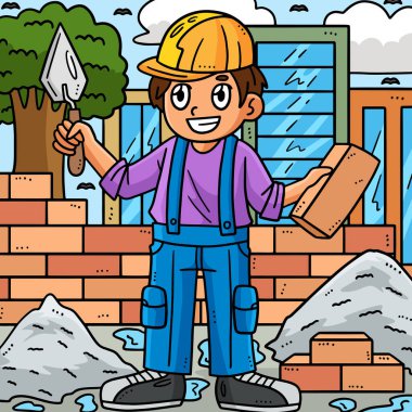 Bu karikatür parçası Mason ve Bricks illüstrasyonunu gösteriyor..
