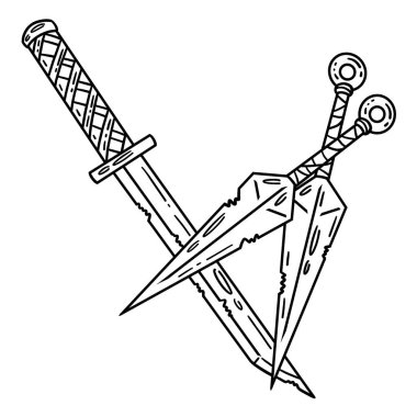 Ninjato ve Kunai 'nin sevimli ve komik renkli sayfası. Çocuklar için saatlerce boyama eğlencesi sağlıyor. Renk, bu sayfa çok kolay. Küçük çocuklar ve yeni yürümeye başlayanlar için uygun..