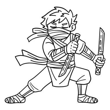 Ninjato 'lu sevimli ve komik bir ninja sayfası. Çocuklar için saatlerce boyama eğlencesi sağlıyor. Renk, bu sayfa çok kolay. Küçük çocuklar ve yeni yürümeye başlayanlar için uygun..