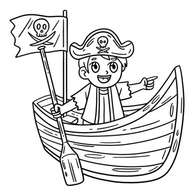 Teknedeki Korsan 'ın şirin ve komik renkli sayfası. Çocuklar için saatlerce boyama eğlencesi sağlıyor. Renk, bu sayfa çok kolay. Küçük çocuklar ve yeni yürümeye başlayanlar için uygun..