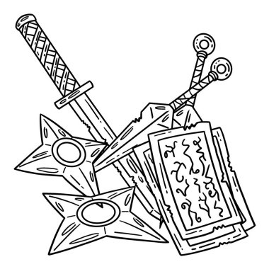 Ninja Aletleri 'nin şirin ve komik renkli bir sayfası. Çocuklar için saatlerce boyama eğlencesi sağlıyor. Renk, bu sayfa çok kolay. Küçük çocuklar ve yeni yürümeye başlayanlar için uygun..