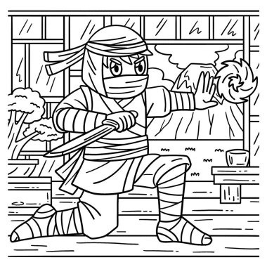 Ninja ve Çakra Enerjisi 'nin sevimli ve komik renkli sayfası. Çocuklar için saatlerce boyama eğlencesi sağlıyor. Renk, bu sayfa çok kolay. Küçük çocuklar ve yeni yürümeye başlayanlar için uygun..