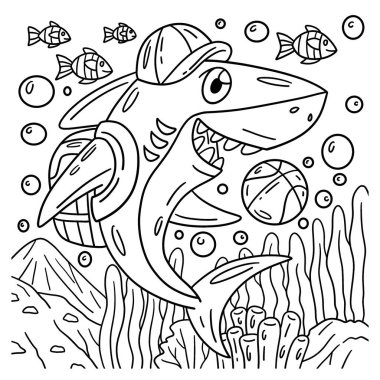 Bir köpekbalığının okul çantası taktığı sevimli ve komik renkli bir sayfa. Çocuklar için saatlerce boyama eğlencesi sağlıyor. Renklendirmek için, bu sayfa çok kolaydır. Küçük çocuklar ve yeni yürümeye başlayanlar için uygun..